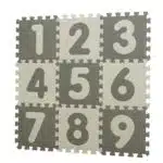 7115 baby dan puzzle habszivacs jatszoszonyeg grey szamokkal 90x90 cm